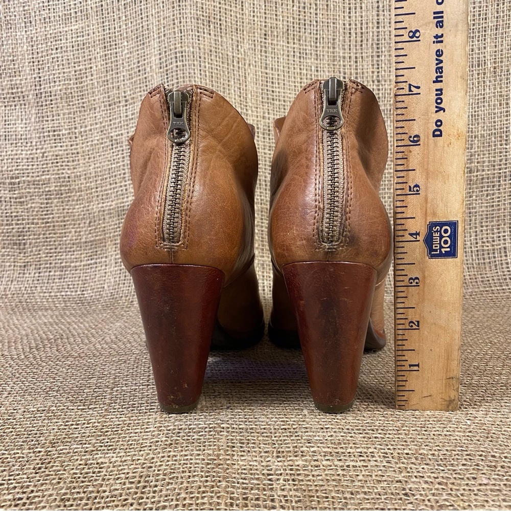 Korks ease Ankle boots booties soft leather brown Leather cushioned 10 M - Picture 8 of 10